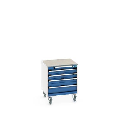 40402144-11V Bott, 4 Drawer Sheet Steel Floor Standing Storage Cabinet, 650 X 650 X 790mm