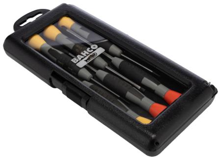 706-1 Bahco 6 pieces Precision Phillips, Slotted Screwdriver Set