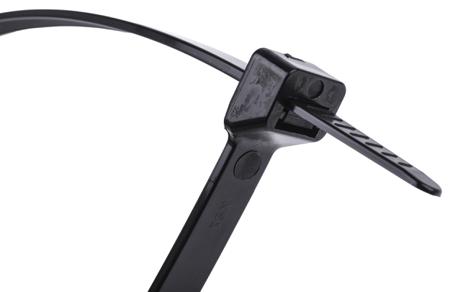 811-1672 RS Pro Black Nylon Cable Tie, 610mm x 9 mm