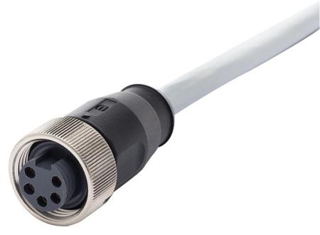 21349700597015 HARTING Male/Female 12 way Threaded to Male/Female 12 way Sensor Actuator Cable, 40 m