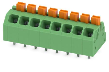 1862107 Phoenix Contact SPTAF 1/ 8-3.5-EL Series PCB Terminal Block, 8-Contact, 3.5mm Pitch, Through Hole Mount, 1-Row, Push In