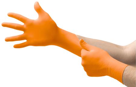 93856090 Ansell MicroFlex 93-856 Orange Nitrile Assembly of Small Pieces, General Handling, Packaging, Quality Inspection Work
