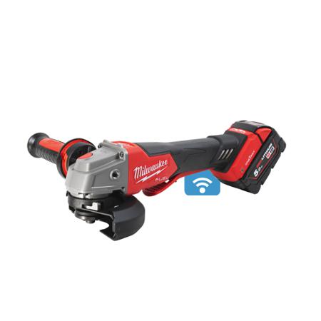 M18ONEFSAG115XPDB-552X UK Milwaukee M18 ONEFSAG115XPDB-552X 115mm Cordless Angle Grinder, Cordless