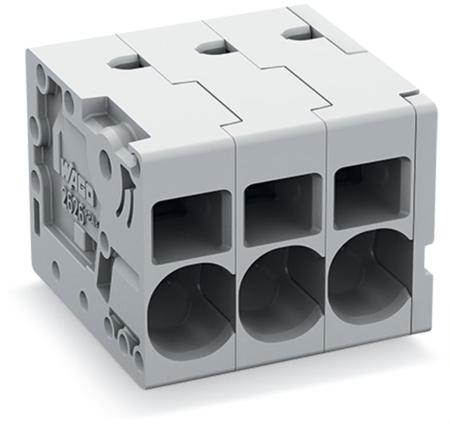 2626-1102/020-000 WAGO 2626 Series PCB Connector, 2-Contact, 7.5mm Pitch, Feed Through Mount, 1-Row, Push-In Cage Clamp Termination