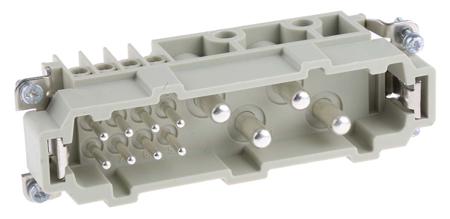 09380122601 HARTING Heavy Duty Power Connector Insert, 80A, Male, Han K Series, 13 Contacts
