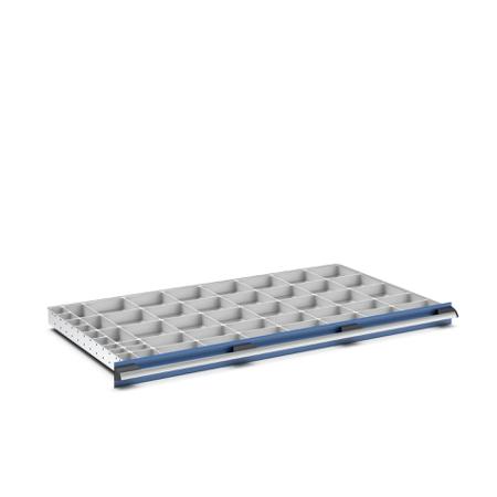 43020816 Bott Polypropylene, Recycled Plastic Storage Rack, 750mm x 1300mm x 75mm, Light Grey