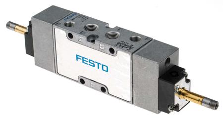 JMFH-5-1-4-B Festo JMFH 6.35 mm, M5 5/2 Bistable Electrical Through Hole Solenoid Pilot Valve, 1600L/min