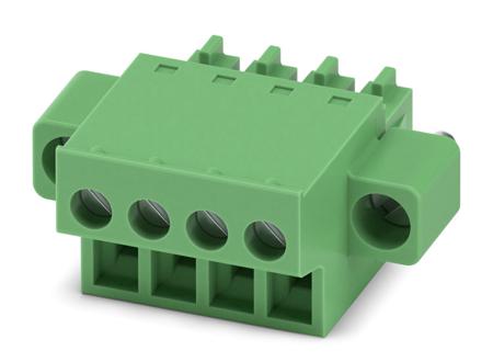 1850877 Phoenix Contact, 3.81mm Pitch, FRONT-MC 1.5/ 4-STF-3.81, 4 Way, , Pluggable Terminal Block, Plug, Cable Mount, Screw