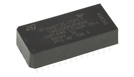 M48T35-70PC1 STMicroelectronics 32kbit 70ns NVRAM, 28-Pin PCDIP,