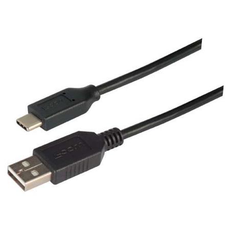 CAU2CA-05M L-Com USB 2.0, Male USB A to Male USB C, 500mm