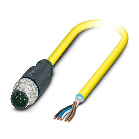 1406138 Phoenix Contact Male 5 way M12 to 5 way Free End Sensor Actuator Cable, 5 m