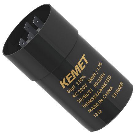 200MS22ACMA1RSC KEMET Aluminium Electrolytic Capacitor 200μF 220V ac 38mm Polycarbonate Case MS Series Aluminium Electrolytic