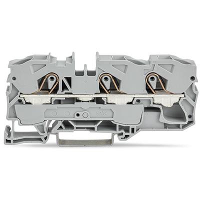 2010-1305 WAGO TOPJOB S Series DIN Rail Terminal Block, 10mm², 1-Level, Push In Termination, ATEX, CSA, IECEx