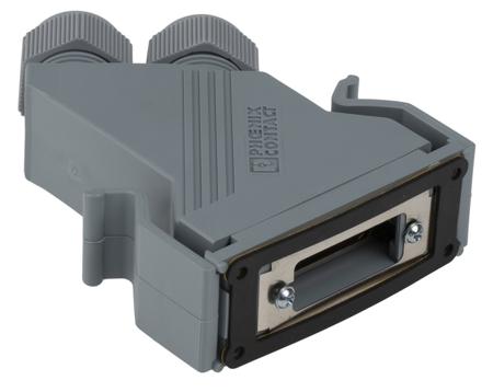 1689132 Phoenix Contact VS-15-SET-EMV Series Polyamide 45 ° D Sub Backshell, 15 Way