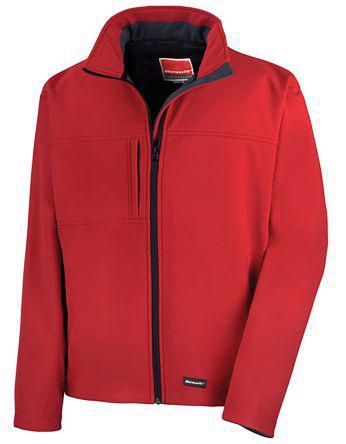 137-0008 RS Pro Red Men's S Waterproof Elastane, Polyester Softshell Jacket