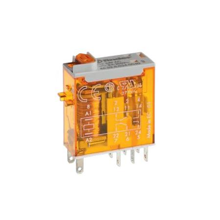46-52-8-024-0040 Finder DPDT Plug In Non-Latching Relay, 24V ac Coil, 8 A