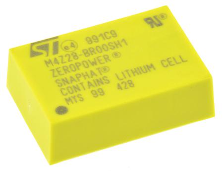 M4Z28-BR00SH1 STMicroelectronics, Battery Backup IC, 2.8 V to 2.8 V Input, SNAPHAT 4-Pin