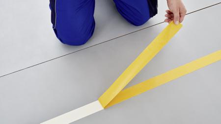 04964-00075-00 Tesa 4964 White Double Sided Cloth Tape, 390 Thick, 7,6 N/cm, Cloth Backing, 19mm x 50m