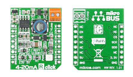 MIKROE-1387 MikroElektronika  4-20mA R Click Add On Board Development Board