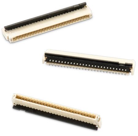 687110182122 Wurth Elektronik WR-FPC 687 Series 0.5mm Pitch 10 Way Horizontal SMT Male FPC Connector, ZIF Top and Bottom Contact