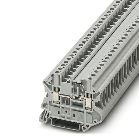 3046346 Phoenix Contact UT Series UT 4-MTD-DIO/L-R-P/P Terminal Block Connector, 2-Way, 500mA, 26 → 10 AWG Wire, Screw