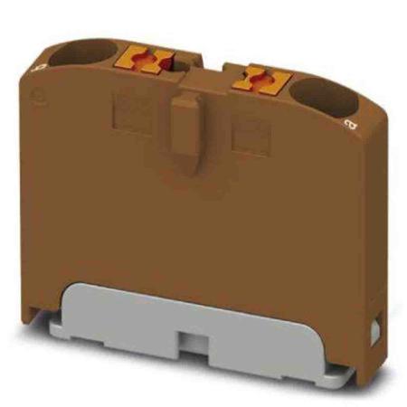 1028072 Phoenix Contact Distribution Block, 2 Way, 4mm², 24A, 690 V, Brown
