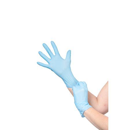 1140-D Medicom Kolmi Coverfeel Blue No Nitrile Disposable Gloves, Size L, 1000Gloves per Pack