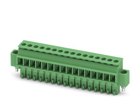 1863440 Phoenix Contact, 3.5mm Pitch, MCVR 1.5/16-STF-3.5, 16 Way, , Pluggable Terminal Block, Plug, Cable Mount, Screw