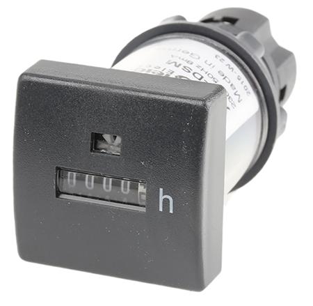 XB5DSM Schneider Electric Harmony XB5 Hour Meter, 5 Digit Mechanical, 240 V ac