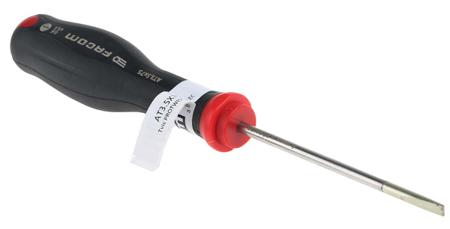 AT3.5X75 Facom Slotted  Screwdriver, 3.5 x 0.6 mm Tip, 75 mm Blade, 178 mm Overall