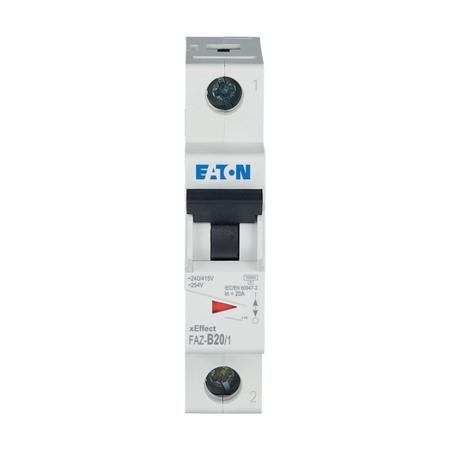 278536 FAZ-B20/1 Eaton xEffect MCB, 1P, 20A Curve B, 240V AC, 48V DC, 10 kA Breaking Capacity
