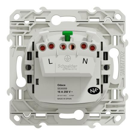 S530059 Schneider Electric Grey, 1 Gang, Odace