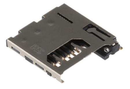 2908-05WB-MG 3M 8 Way Right Angle Micro SD Memory Card Connector With Solder Termination