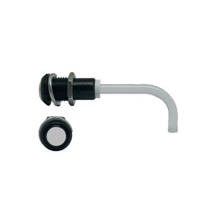 RHD-0700-3500-F9PD67PR  Bivar, Panel Mount Right Angle LED Light Pipe, Diffused Round Lens
