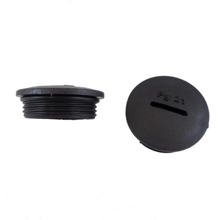 HPM20 BK080 Alpha Wire Blanking Plug, M20, 20mm Hole Diameter, Plastic, 24mm Diameter, Threaded