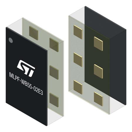 MLPF-WB55-01E3 STMicroelectronics  RF Transceiver, 6-Pin Bumpless CSP