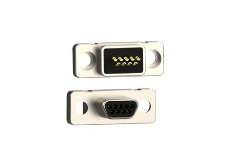 580-M09-113L002 Norcomp 580 9 Way Vertical Panel Mount D-sub Connector Plug, 1.27mm Pitch