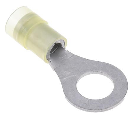 267-3874 RS PRO Insulated Ring Terminal, M8 Stud Size, 4mm² to 6mm² Wire Size, Yellow