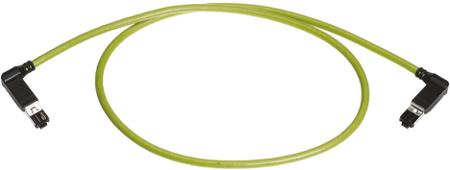 09470506023 HARTING, 0.5m Cat5, Green RJ45 to Male RJ45 Male, U/FTP Shielded, Terminated PVC Sheath