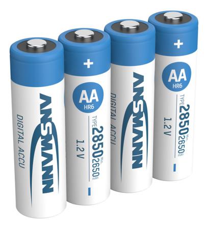 5035092 Ansmann NiMH Rechargeable AA Batteries, 2850mAh