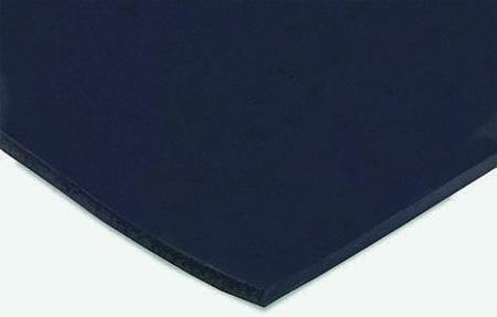 506-2980 Black Fluorocarbon Rubber Sheet, 600mm x 600mm x 3mm