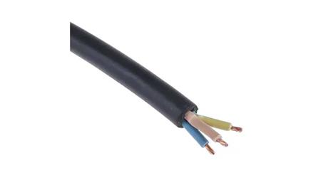 863-4033 RS Pro 4 Core 2.5 mm² Multicore Mains Power Cable, Black CPE Sheath 100m, 20 A 300 V, 500 V, TRS H05RR-F