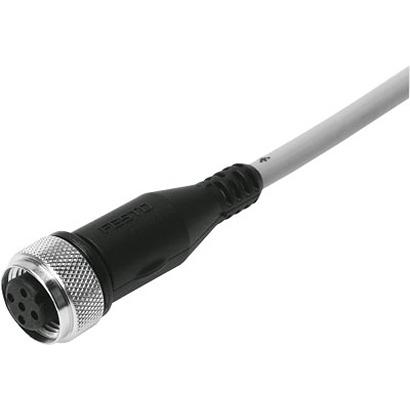 SIM-M12-5GD-5-PU Festo SIM Series Connecting Cable, 0 → 60 V