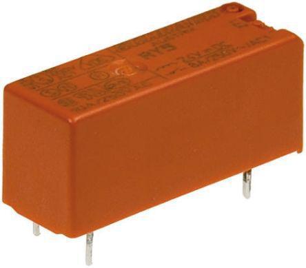 RY530012 TE Connectivity SPNO Non-Latching Relay PCB Mount, 12V dc Coil, 8 A