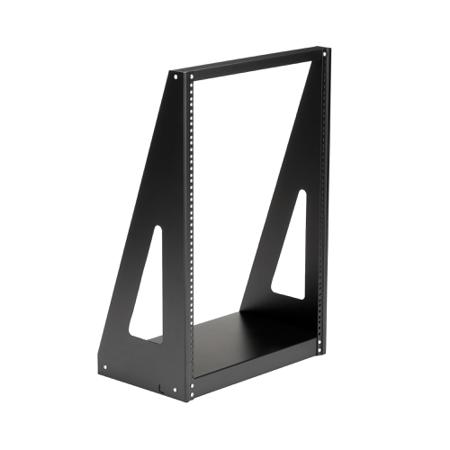 2POSTRACK16 16U Server Rack With Steel 2-Post Frame in Black