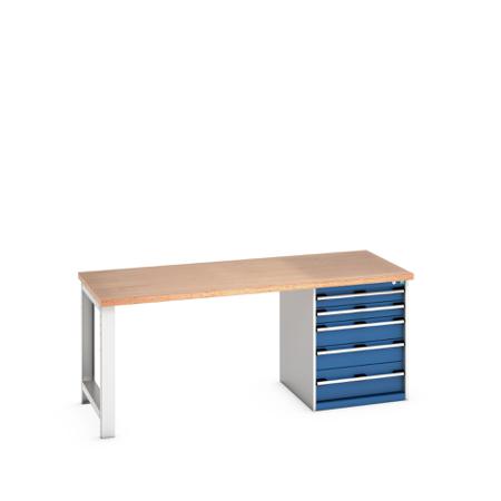 41004111-11V Bott 41004111.11V Sheet Steel Workbench, 840mm x 900mm x 2000mm