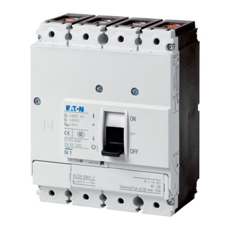 266002 N1-4-63 Eaton Switch Disconnector, 4 Pole, 63A Max Current