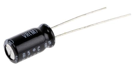 UVR1E101MED Nichicon 100μF Aluminium Electrolytic Capacitor 25V dc, Radial, Through Hole -