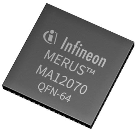MA12070XUMA1 Infineon,160W, 64-Pin QFN 64 pins
