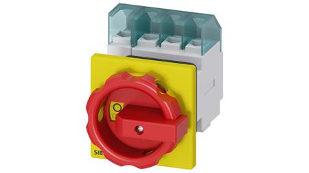 3LD2254-1TL53 Siemens 4P Pole Front Panel Isolator Switch - 32A Maximum Current, 11.5kW Power Rating, IP65